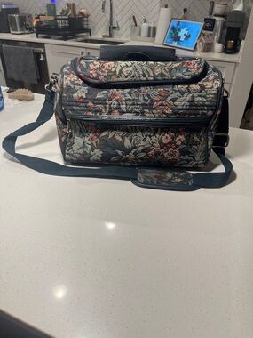 Atlantic tapestry floral travel duffle carry on